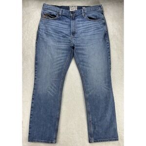 Ariat Jeans Mens‎ 40x32 Blue Denim Relaxed Fit M4 Straight Leg Western Cowboy
